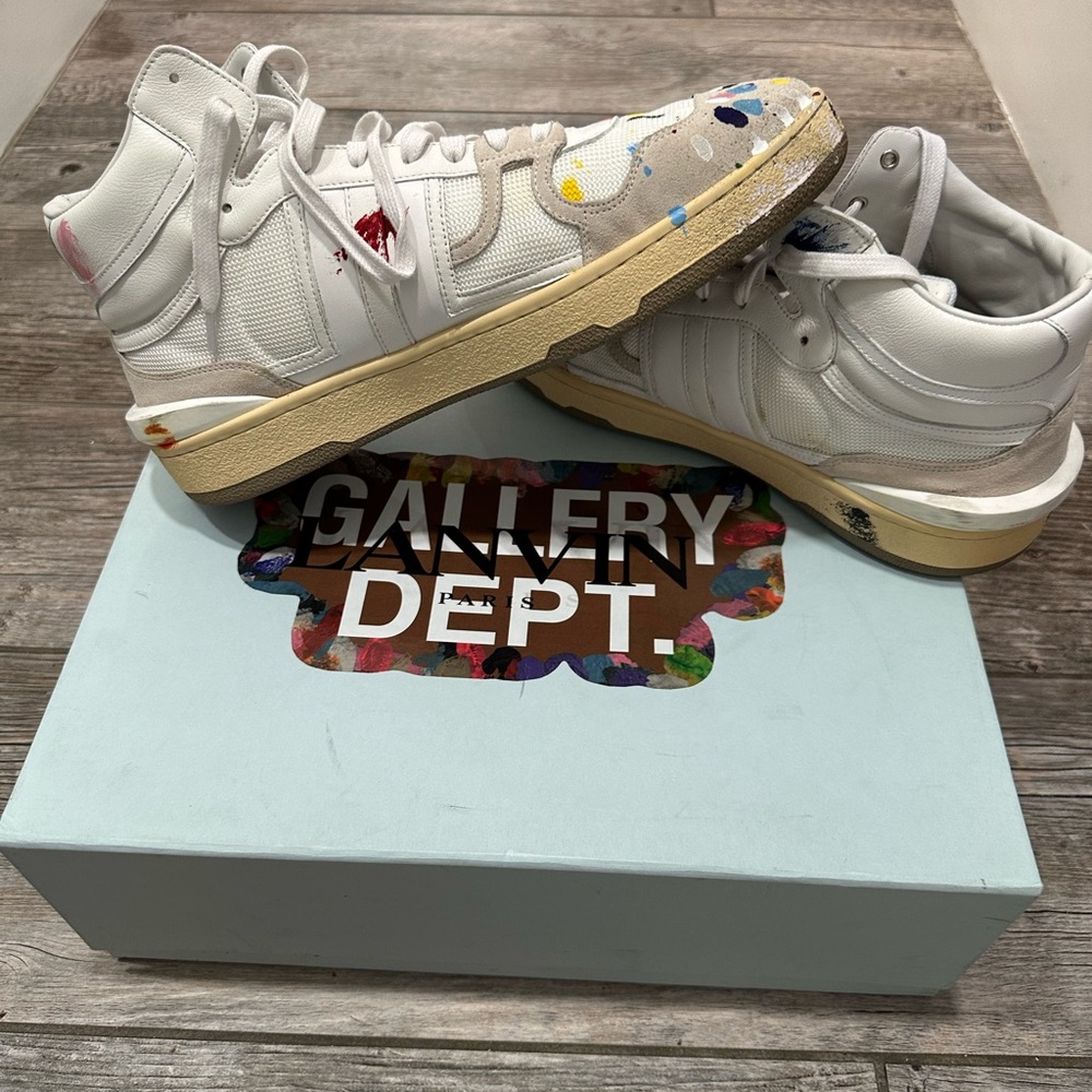 Lanvin Gallery Dept Clay High Top Sneakers 45